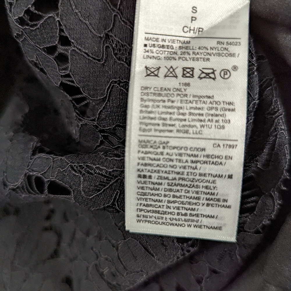 GAP - Black Floral Lacey Maternity Dress - NWT - Small - Picture 12 of 12